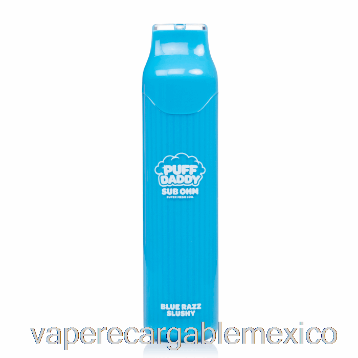 Vape Recargable Puff Daddy 6000 Desechable Azul Razz Slushy